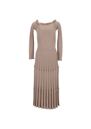 Altuzarra pleated knit midi dress - Neutrals