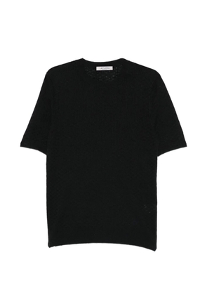 Fileria short-sleeve ribbed T-shirt - Black