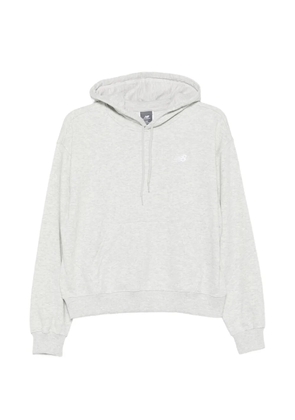 New Balance logo-detail hoodie - Grey