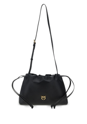 PINKO lovebirds drawstring clutch - Black