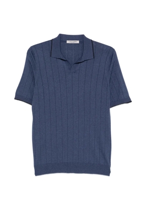 Fileria vertical-stripe short-sleeve T-shirt - Blue