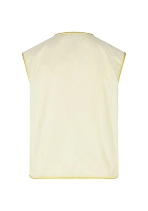 Moncler logo-patch zip gilet - Yellow