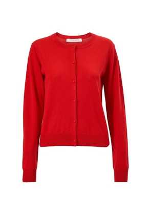 Carolina Herrera crewneck cardigan - Red