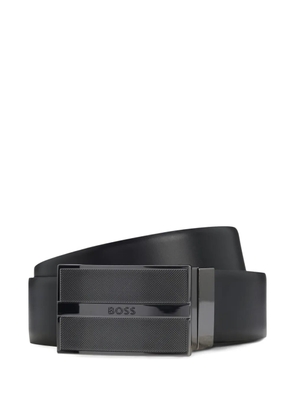 BOSS leather buckle belt - Black