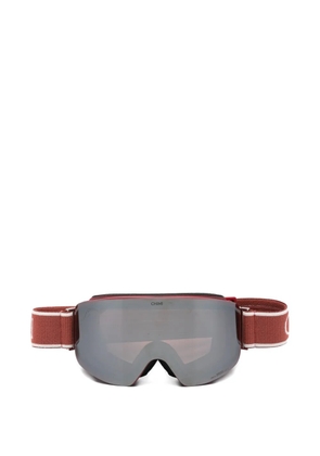 Chimi logo-detail ski googles - Red