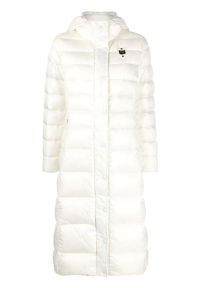 Blauer padded-design hooded coat - Neutrals