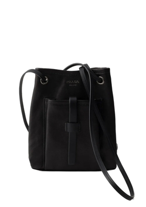 Prada leather mini shoulder bag - Black