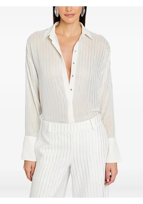 Retrofete Kennedy embellished top - White