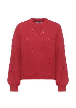MC2 Saint Barth cut-out embellished sweater - Red