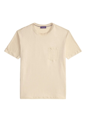 Ralph Lauren Purple Label pocket crew neck T-shirt - Neutrals