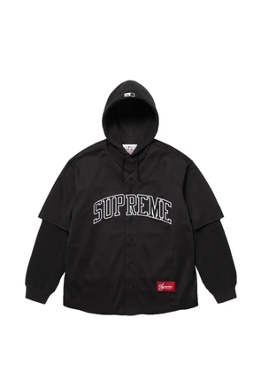 Supreme x Chicago White Sox logo-detail hoodie - Black