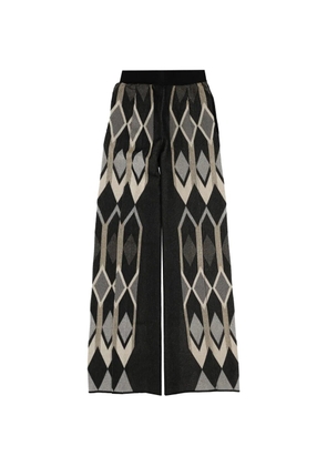Circus Hotel diamond geometric trousers - Black
