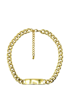 Jennifer Gibson Jewellery 2000s chunky Id chain necklace - Gold
