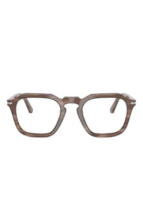 Persol rectangle-frame glasses - Brown