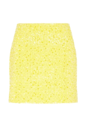 David Koma sequin-embellish mini skirt - Yellow