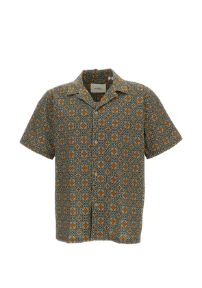 Les Deux Lukas Arabesque short-sleeve shirt - Green