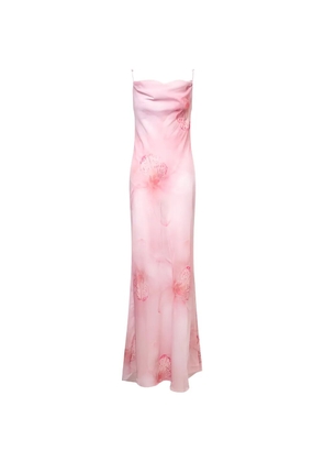 Stolen Stores cowl-neck floral-print maxi dress - Pink
