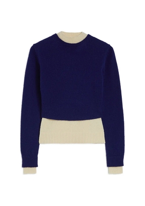 Jil Sander mock-neck sweater - Blue