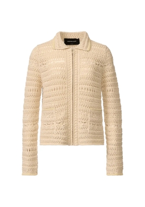 Fabiana Filippi crochet zip jacket - Neutrals