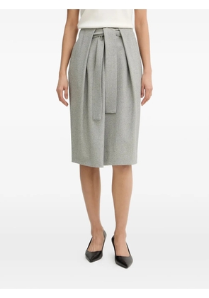 BOSS Vakava pleated midi skirt - Grey