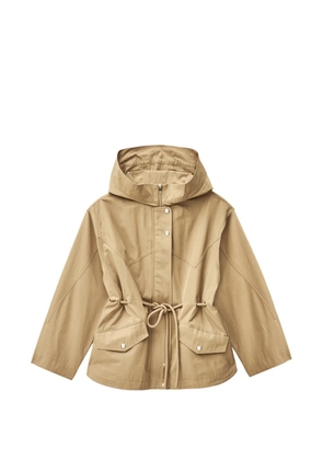 Ba&Sh Ilio hooded drawstring jacket - Neutrals