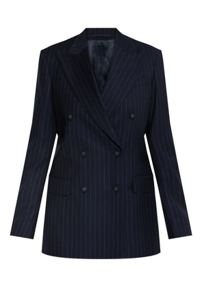Officine Generale pinstripe double-breasted jacket - Blue