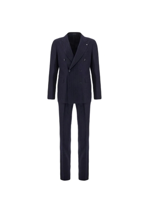 Tagliatore pinstripe double-breasted suit - Blue