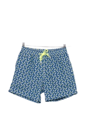 MC2 Saint Barth tennis-cross print swim shorts - Blue