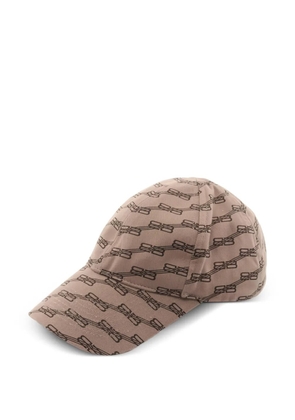 Balenciaga Pre-Owned 2010s BB-monogram cotton cap - Neutrals