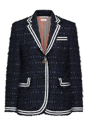 Thom Browne ribbon tweed sportcoat - Blue