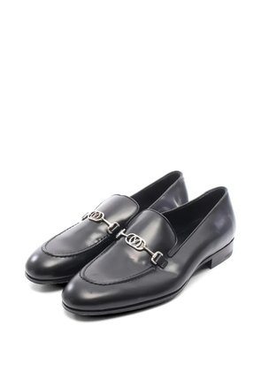 Louis Vuitton Pre-Owned 1910s leather detail loafers - Black