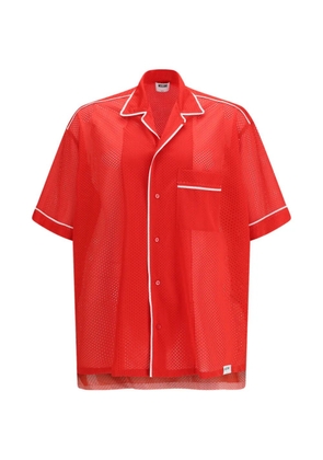 Moschino contrast-piping pocket shirt - Red