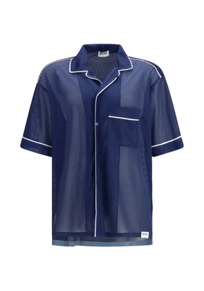 Moschino buttoned mesh shirt - Blue