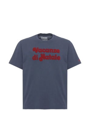 MC2 Saint Barth logo flock-print T-shirt - Blue