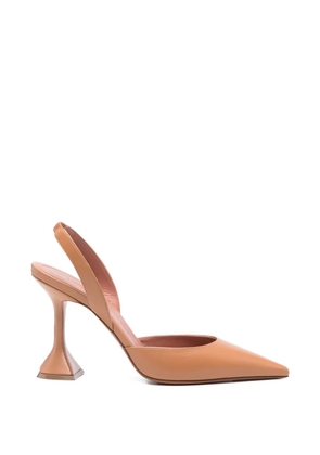 Amina Muaddi Holli pointed slingback pumps - Neutrals