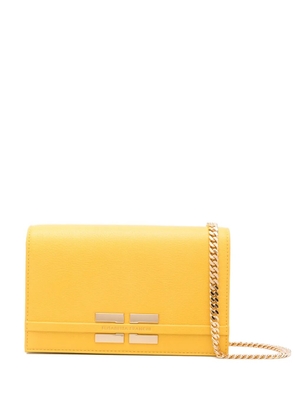 Elisabetta Franchi logo plaque chain satchel - Yellow