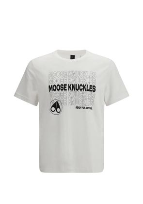 Moose Knuckles Conway logo graphic T-shirt - White