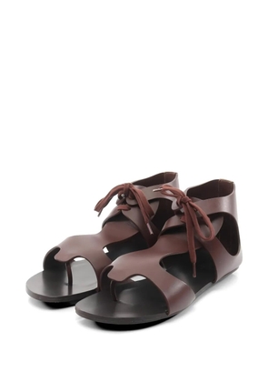 Hermès Pre-Owned Garate leather thong sandals - Brown