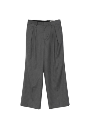 TONYWACK striped pleated tailored trousers - Grey