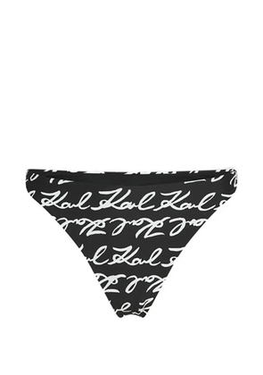 Karl Lagerfeld signature bikini bottoms - Black