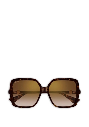 Cartier Eyewear oversized sunglasses - Brown