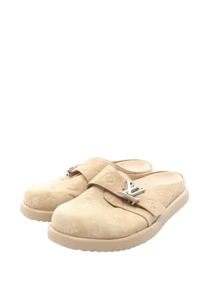 Louis Vuitton Pre-Owned 2025 Easy Mule suede strap mules - Neutrals