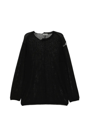 Yohji Yamamoto mesh T-shirt - Black