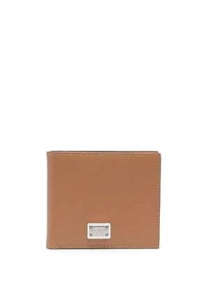 Dolce & Gabbana bi-fold leather wallet - Brown