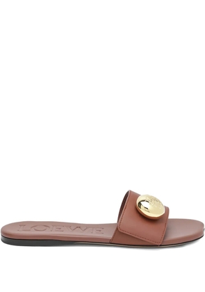 LOEWE open-toe slides - Brown