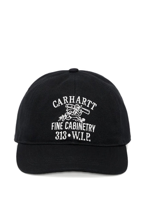 Carhartt WIP cabinetry embroidered cap - Black