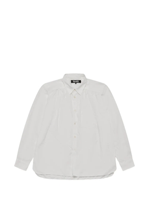 Black Comme Des Garçons gathered shirt - White