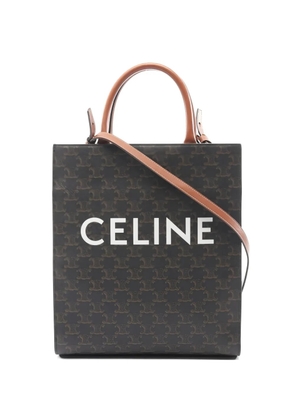 Celine Pre-Owned 1915 medium logo handbag tote bag - Brown