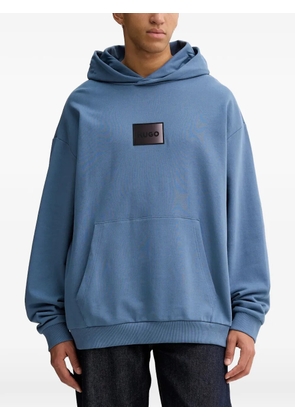 HUGO patch hoodie - Blue