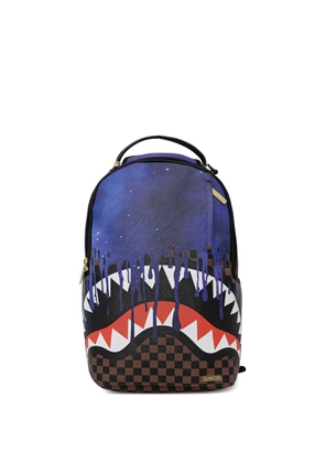 Sprayground shark-print backpack - Brown